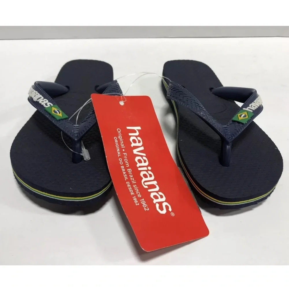 Havaianas Little Kids’ Flip Flop Sandals Blue, Girls’ Size 11-12 M